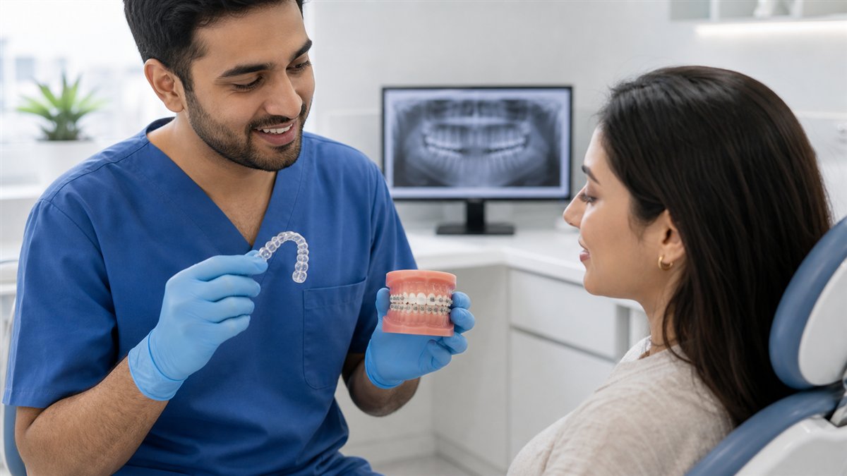 Braces and clear aligners